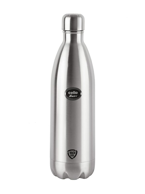 Cello Swift Vacuum Insulated Flask 1000ml, Silver