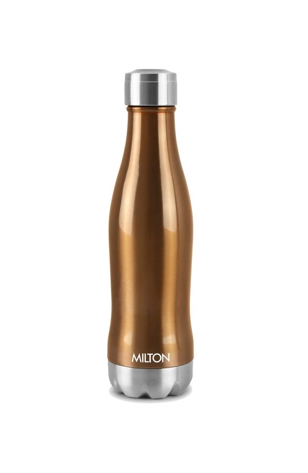 Milton New Duke 1000 Thermosteel Hot and Cold Water Bottle, 920 ml, Copper Brown