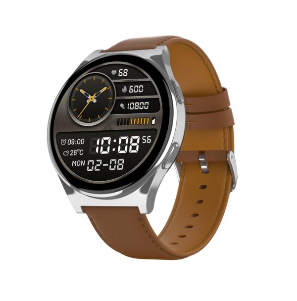Noise Nova 1.46″ AMOLED Display with in-built Bluetooth Calling smart watch (Classic Brown)