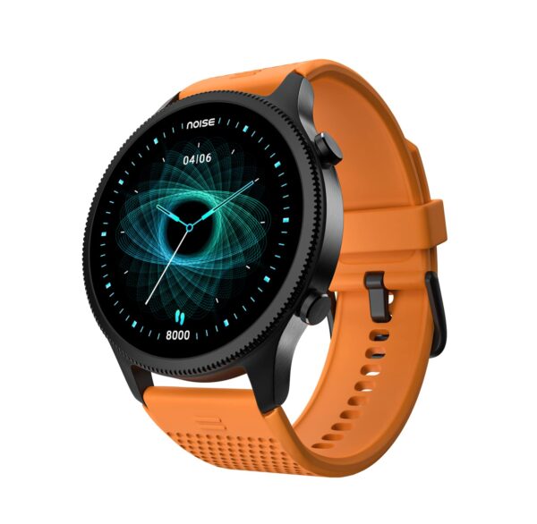 NoiseFit Halo 1.43″ AMOLED Display, Bluetooth Calling Round Dial Smart Watch (Fiery Orange)
