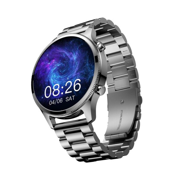 Noise Halo Plus Elite Edition Smartwatch with 1.46″ Super AMOLED Display (Elite Silver)