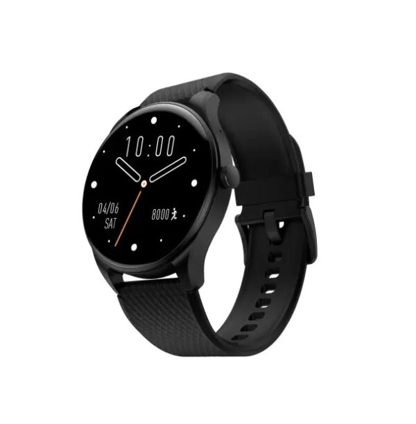 Noise Fuse Plus 1.43″ AMOLED display Smartwatch (Black Strap, Regular)