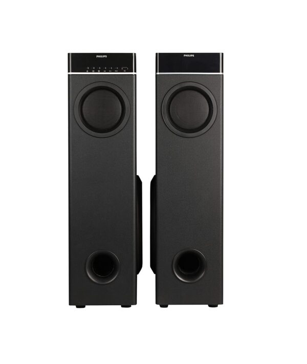 Philips Audio Spa9070 70 W Wireless, Bluetooth Tower Speaker With Optical Input And Mic, Black