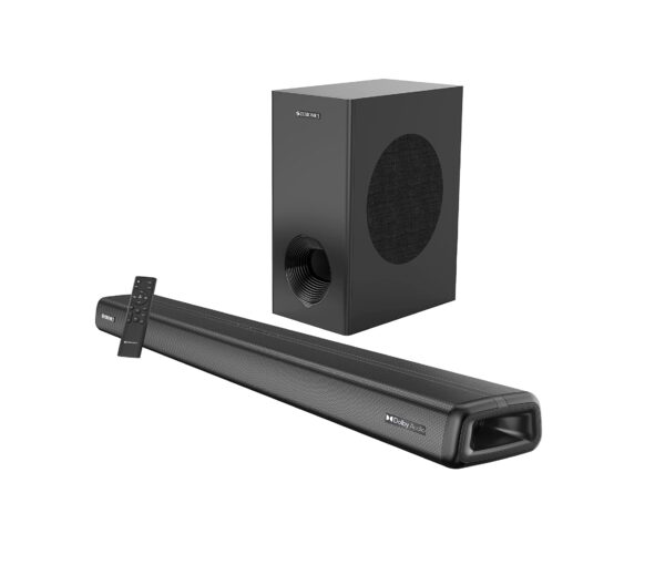ZEBRONICS Zeb-Juke Bar 9200 Digital Wireless Subwoofer Pro Dolby 160 W Bluetooth Soundbar (Black, 2.1 Channel)