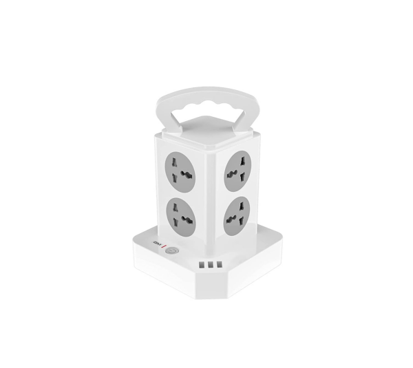GM 3280 Cuba Power Strip with 2 USB 3.1A, Master Switch