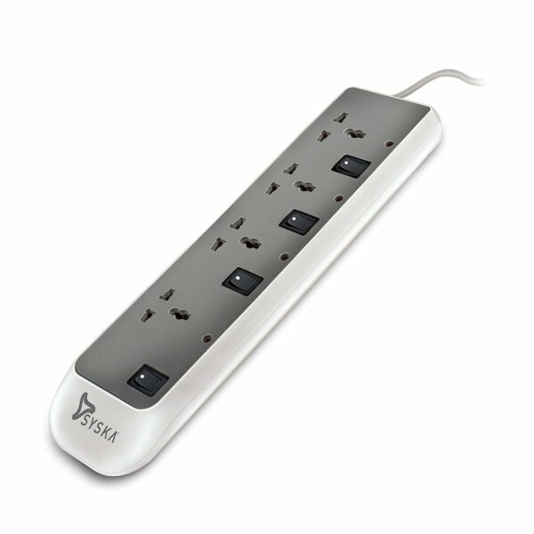 Syska SSK-EBS-0402 ABS 4 Way Power Strip