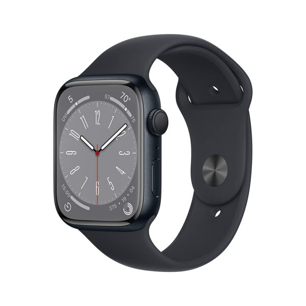 Apple Watch Series 8 GPS 45mm Midnight Aluminium Case with Midnight Sport Band – Regular