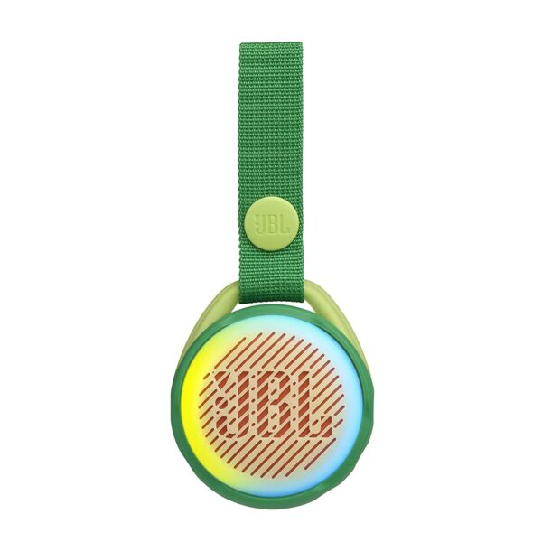 JBL Junior POP by Harman Portable Bluetooth Speaker with Multi Color Light Show & IPX7 Waterproof (Green)