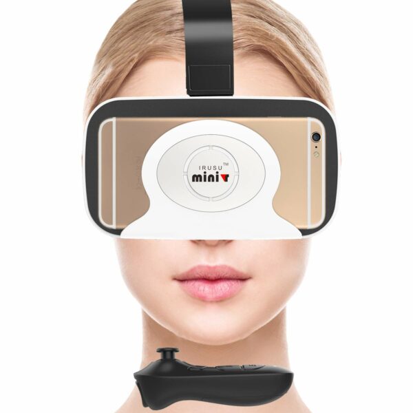 IRUSU Mini VR Headset – 3D vr Headset with Remote Control