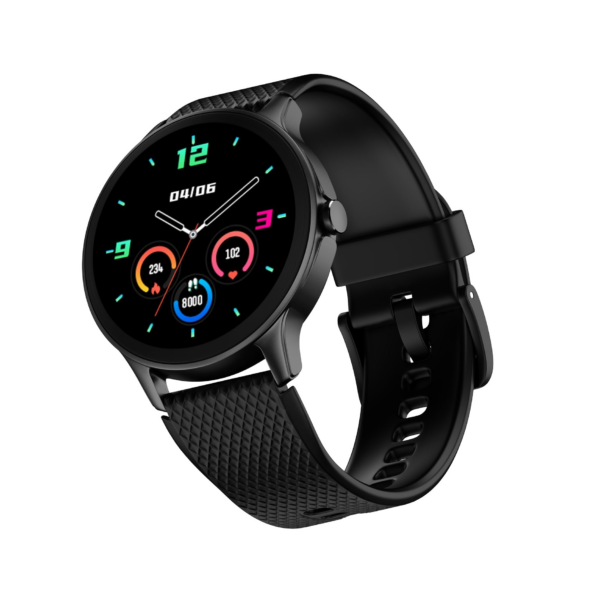 Noise Arc Round Dial Smartwatch with 1.38″ Heavy-Duty Display (Jet Black)