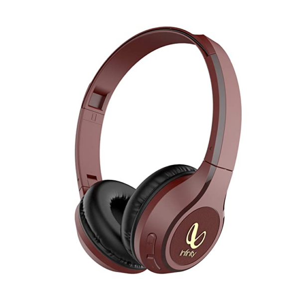 Infinity (JBL Glide 510, 72 Hrs Playtime with Quick Charge, Wireless On Ear Headphone (Red)