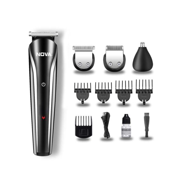 NOVA NG 1145/05 Trimmer 60 min Runtime 9 Length Settings (Black, Silver)