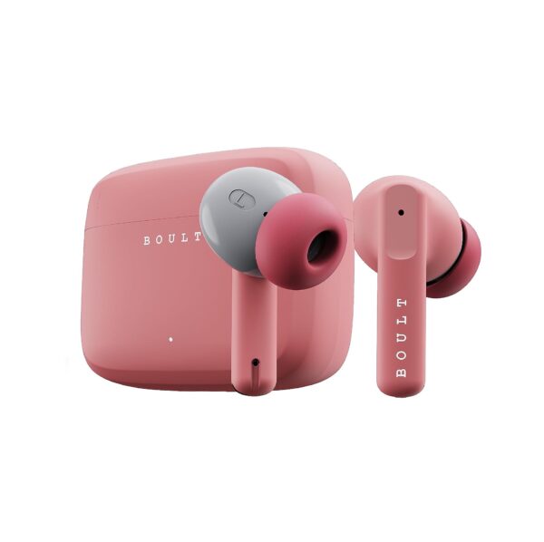 Boult Audio Newly Launched Z60 True Wireless in Ear Earbuds with 60H Playtime (Flamingo Pink)