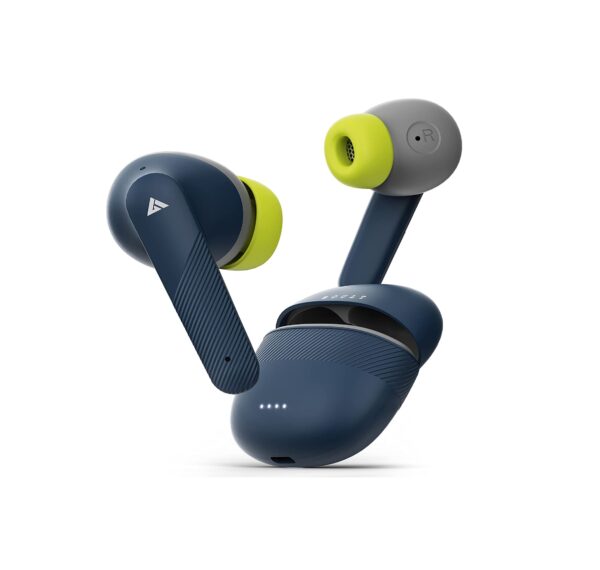 Boult Audio Z25 True Wireless in Ear Earbuds with 32H Playtime,Bluetooth 5.3 Ear Buds (Blue Moss)