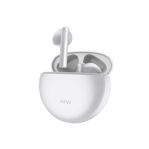 Mivi DuoPods A350 True Wireless Earbuds with 50hrs Playtime, TWS with Voice Assistant – White