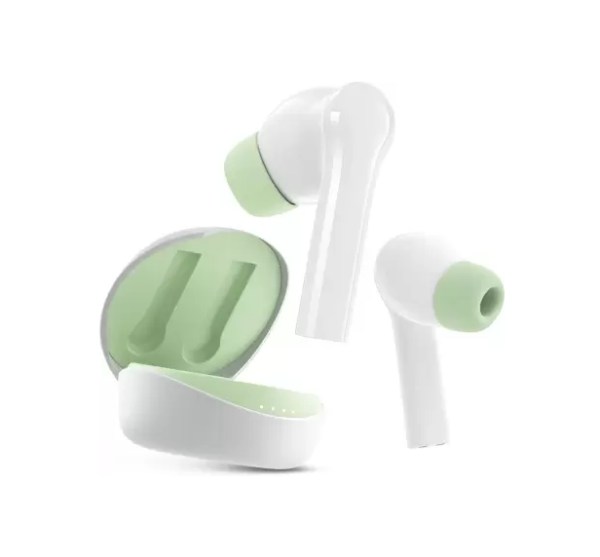 Mivi DuoPods D4 TWS, Rich Bass,50H Playtime (Lime White, True Wireless)