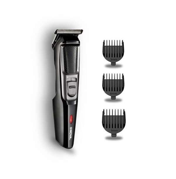 Nova NHT 1076 Cordless: 30 Minutes Runtime Trimmer for Men (Black)