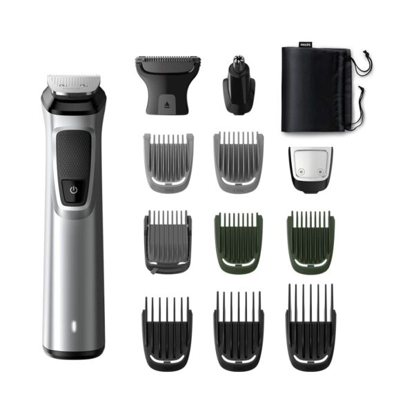 Philips Multi Grooming Kit MG7715/65, 13-in-1 (New Model), Face, Head and Body – All-in-one Trimmer