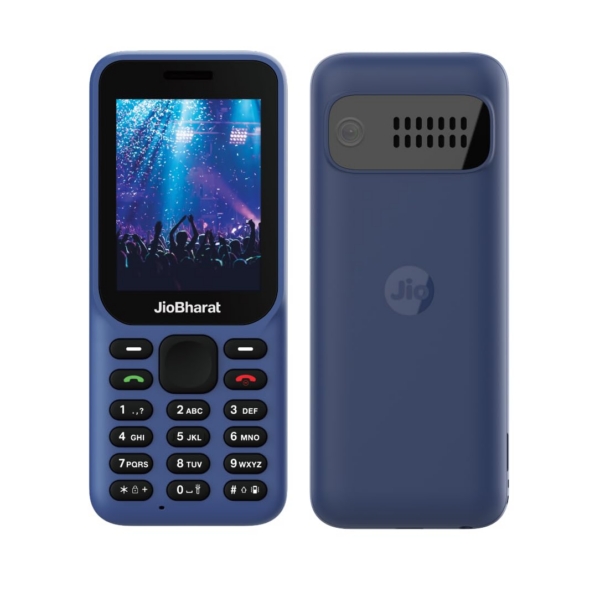 JioBharat B1 4G Keypad Phone, Blue