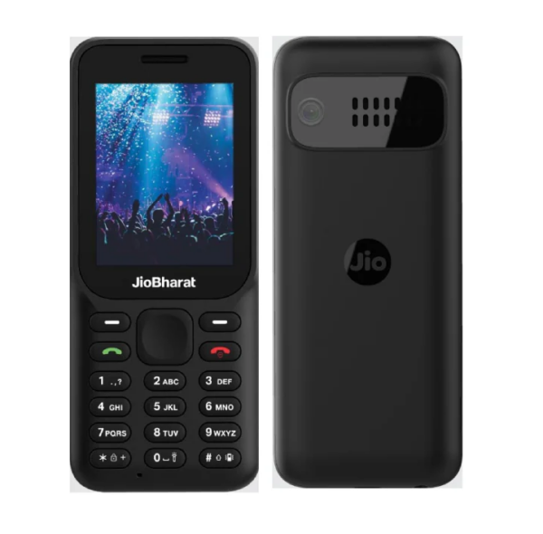 JioBharat B1 4G Keypad Phone, Black