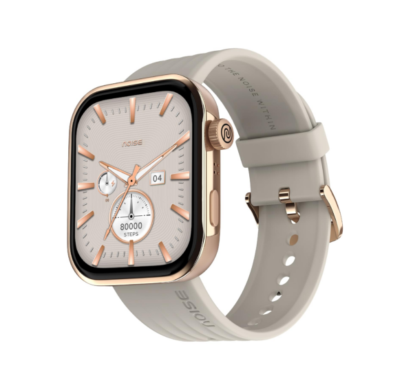 Noise Latest Launch ColorFit Pro 5 Smart Watch with 1.85" AMOLED, BT Calling (Starlight Gold)