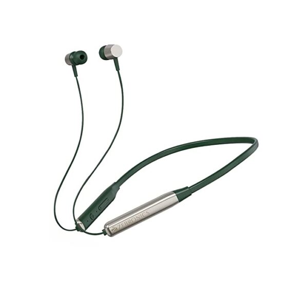 ZEBRONICS Zeb-New Lark Bluetooth Headset (Metallic Green, In the Ear)