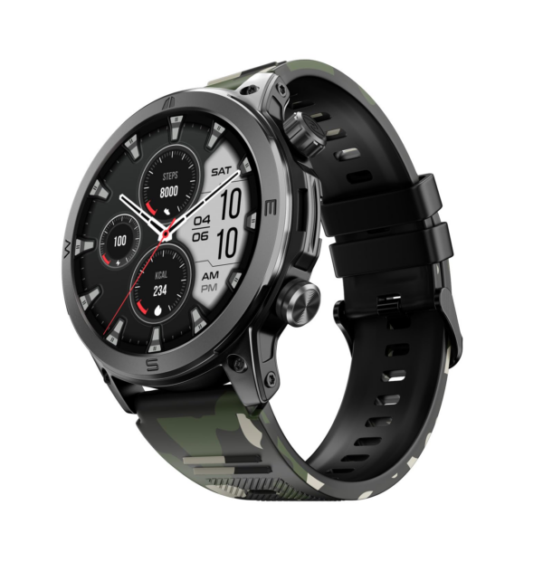 Noise Newly Launched Endeavour Sturdy Design 1.46" AMOLED Display Smart Watch (Camo Black)