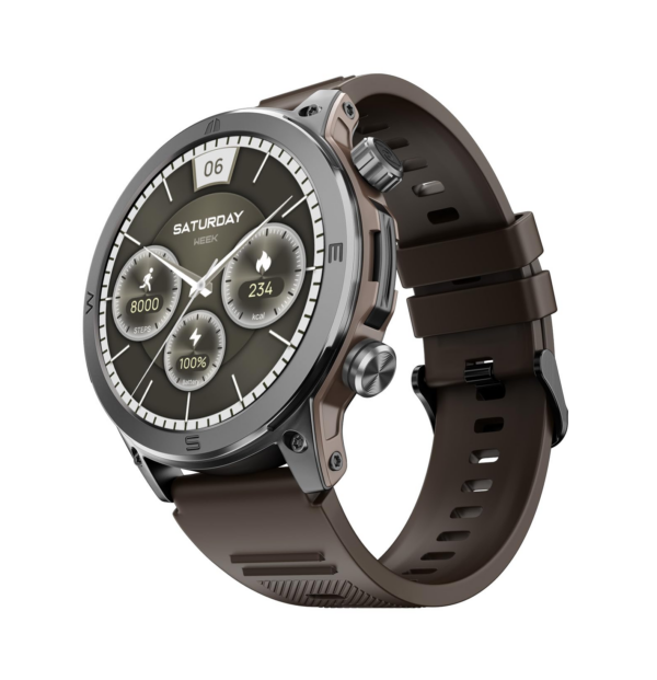 Noise Newly Launched Endeavour Sturdy Design 1.46" AMOLED Display Smart Watch (Vintage Brown)