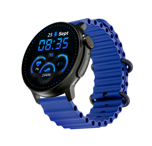 boAt Newly Launched Lunar Tigon Smart Watch with 1.45" AMOLED Display (Deep Blue)