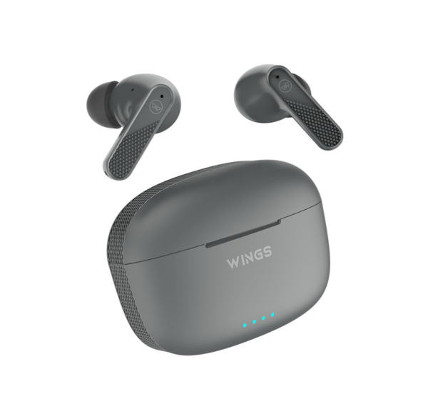 Wings Flobuds 400 Made in India High Fidelity Lifestyle Earbuds, Grey