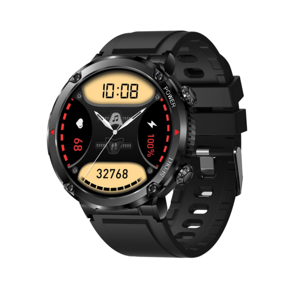 Fire-Boltt Armour, Sporty Rugged Outdoor Smart Watch with a 1.6" High-Resolution HD Display, Black