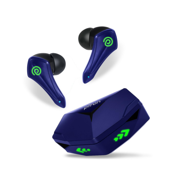 pTron Newly Launched Bassbuds B91 Plus TWS Earbuds (Blue)