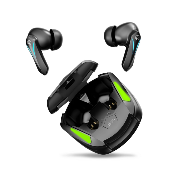 pTron Newly Launched Bassbuds B91 TWS Earbuds (Black)