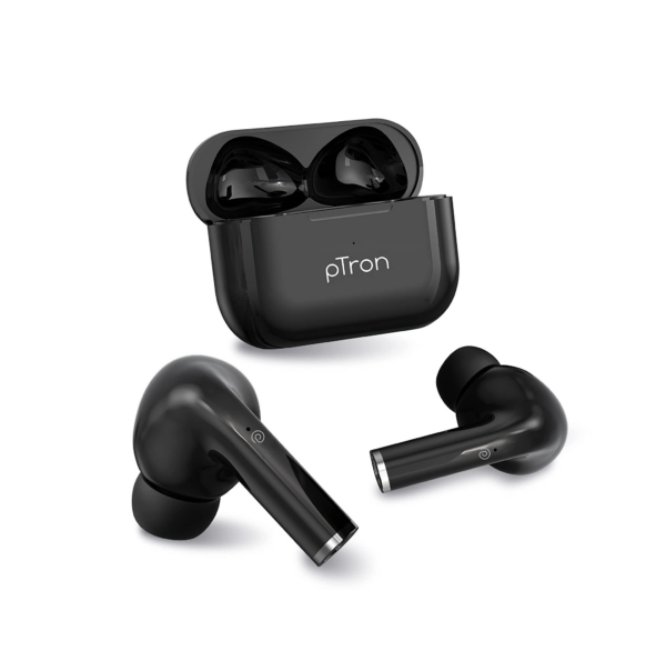 PTron Newly Launched Bassbuds Neo TWS Earbuds (Black)
