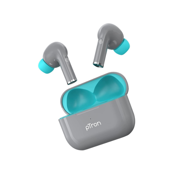 PTron Newly Launched Bassbuds Neo TWS Earbuds (Grey)