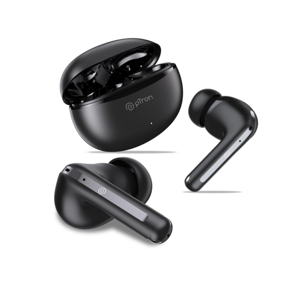 pTron Newly Launched Zenbuds Evo X1 In-Ear TWS Earbuds (Black)