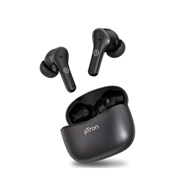 PTron Newly Launched Zenbuds Pro1 Max ANC Earbuds (Black)