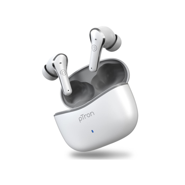 PTron Newly Launched Zenbuds Pro1 Max ANC Earbuds (White)