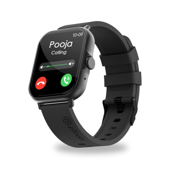pTron Force X12N 1.85″ Full Touch HD Display Bluetooth Calling Smartwatch (Black)