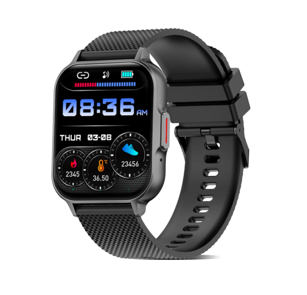 pTron Newly Launched Reflect Classic Smartwatch, Bluetooth Calling, 2.01″ Full Touch Display (Black)