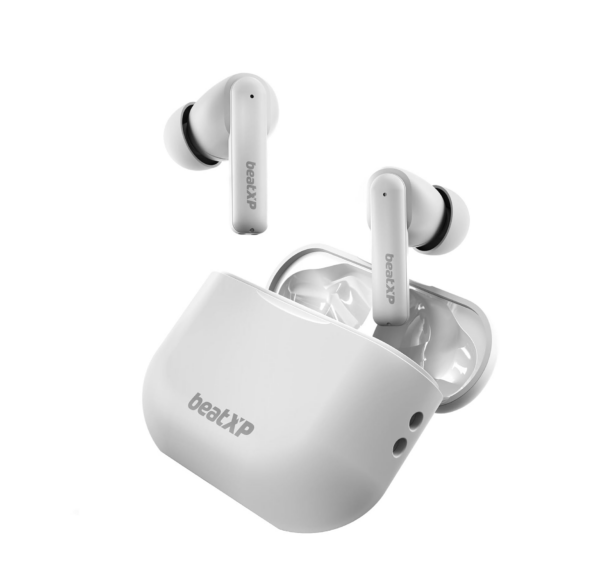 beatXP Vibe XPods Bluetooth True Wireless in-Ear Ear Buds with 60H Playtime (White)