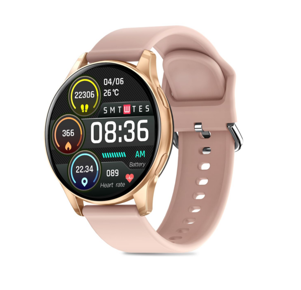 pTron Newly Launched Reflect Flash Smartwatch, Bluetooth Calling, 1.32″ Full Touch Display (Pink)