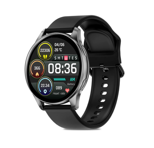 pTron Newly Launched Reflect Flash Smartwatch, Bluetooth Calling, 1.32″ Full Touch Display (Black)