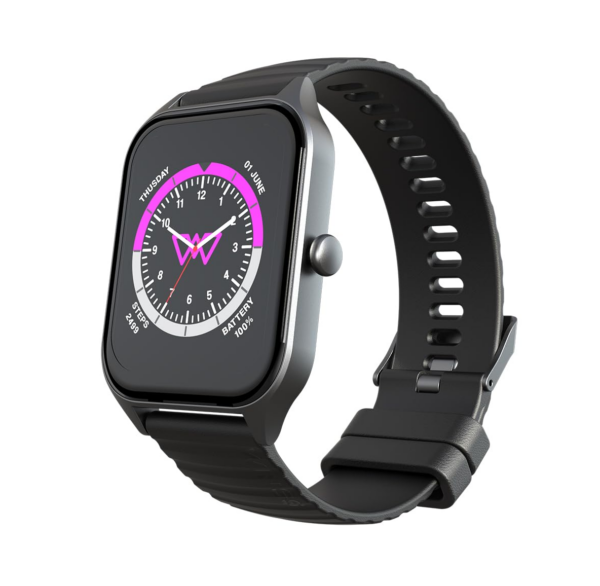 Wings Prime Smartwatch with 1.96″ HD IPS Display, Black