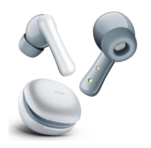 Mivi DuoPods i2 [Just Launched] TWS with 13mm Bass Drivers, 45+ Hrs Playtime - White