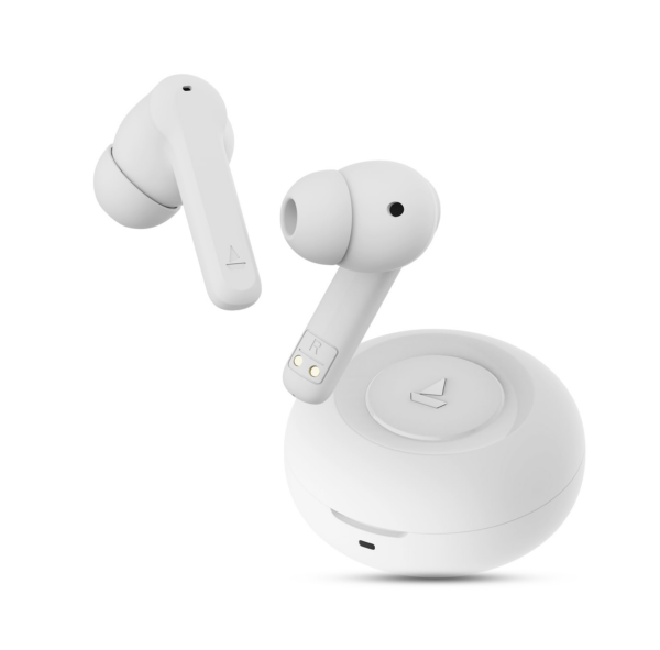 boAt Airdopes Sonik TWS Earbuds with 60 hrs Playback (Tranquil White)