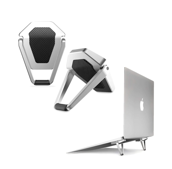 Adjustable Laptop Stand-2PCS | Ergonomic Laptop Mount Design-Mini Aluminum Cooling Pad