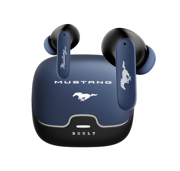 Boult Mustang Derby with 100 Hrs Battery, App Support, Dual Pairing, 4 Mic ENC, 5.4v Bluetooth Headset (Derby, In the Ear)