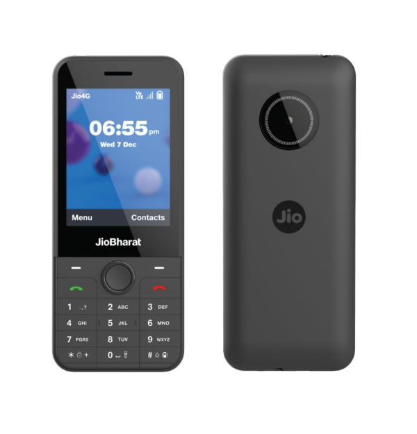 JioBharat J1 4G Keypad Phone, Dark Grey