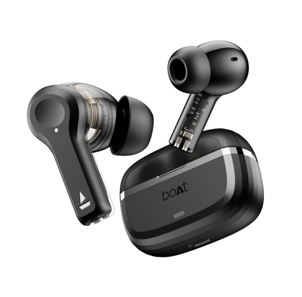 boAt Newly Launched Nirvana Space Truly Wireless in-Ear Earbuds (Cosmic Black)